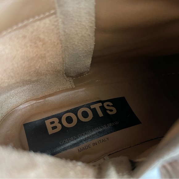 Golden Goose Viand Beige Suede Cowgirl Booties - Picture 9 of 9